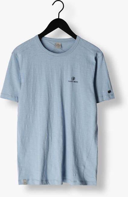 CAST IRON T-shirt SHORT SLEEVE R-NECK COTTON SLUB Bleu clair - large