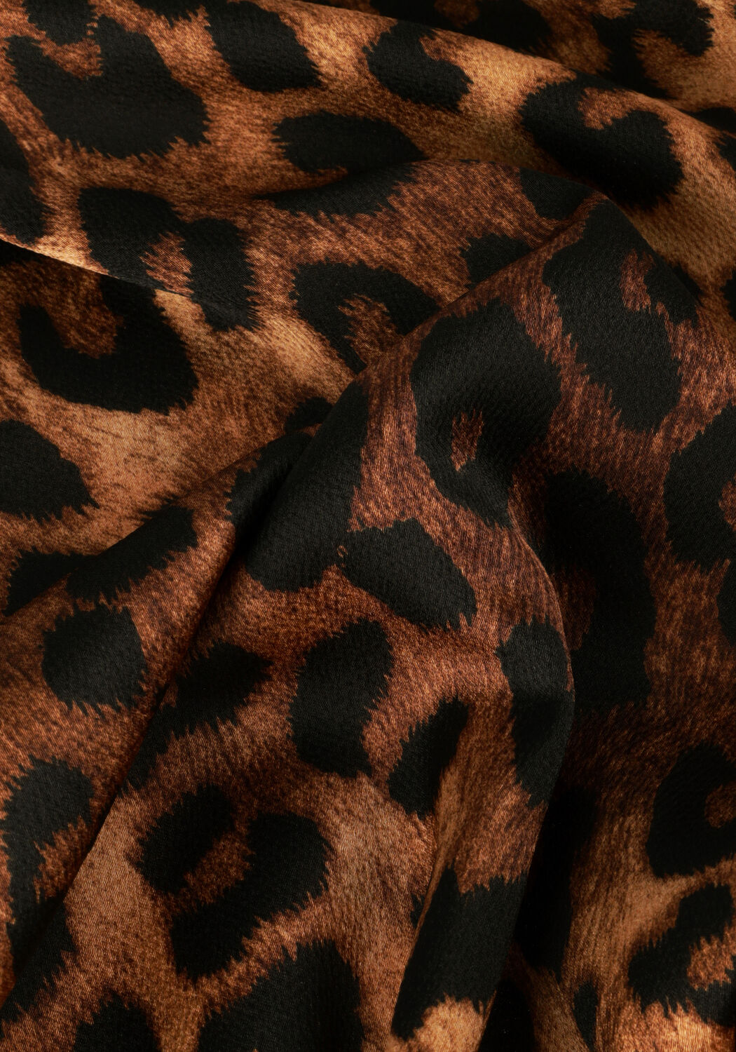 Bruine NEO NOIR Wijde broek AVIE LEO PANTS - large