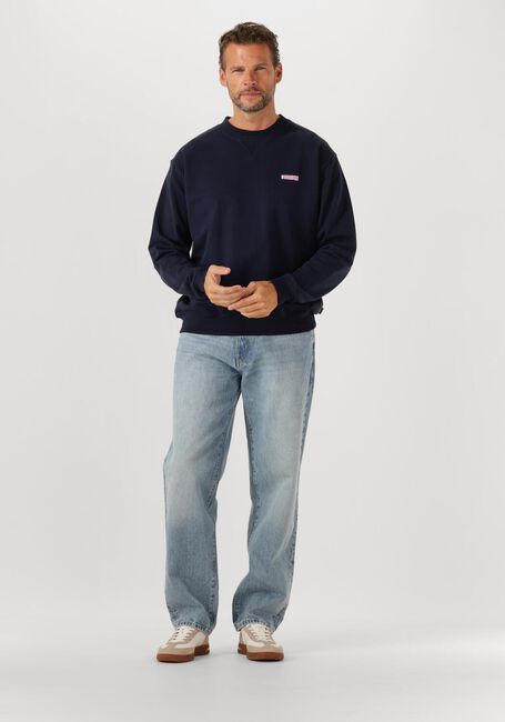 Donkerblauwe WOODBIRD Trui WBCAIN COI CREW - large