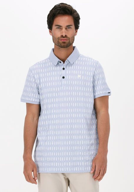 Lichtblauwe VANGUARD Polo SHORT SLEEVE POLO PIQUE STRETCH - large