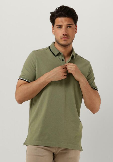 VANGUARD Polo SHORT SLEEVE POLO COTTON POLY WAFFLE STRUCTURE Olive - large