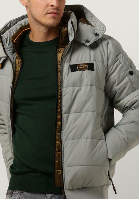 Grijze PME LEGEND Gewatteerde jas BOMBER JACKET SKYTRUCK 3.0 - large