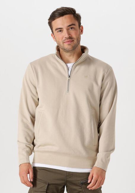 G-STAR RAW Chandail NIFOUS HALF ZIP SW Sable - large