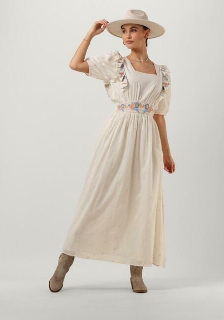 LOUIZON Robe maxi BATETTE en blanc - large