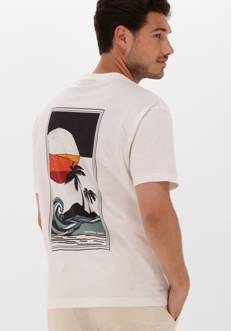 COLOURFUL REBEL T-shirt SUNSET BACK PRINT BASIC TEE Blanc - large