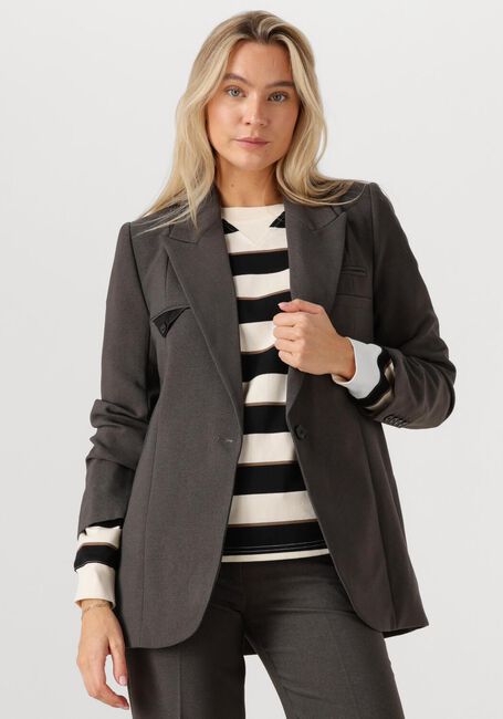 Donkergrijze HAUTE L'AMITIÉ Blazer EMERALD SINGLE BLAZER - large