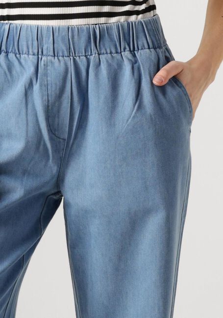 Blauwe MINUS Wijde broek BORA MID WAIST PANT - large