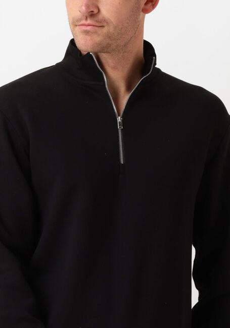 SELECTED HOMME Chandail SLHEMANUEL SOFT ZIP HIGH NECK SWEAT NOOS en noir - large