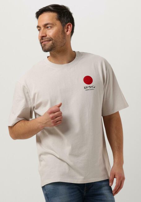 EDWIN T-shirt JAPANESE SUN SUPPLY TS SINGLE JERSEY en beige - large