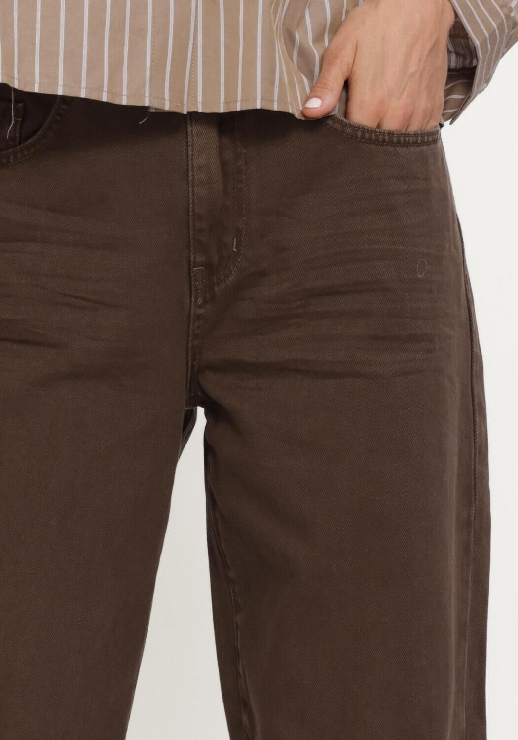 Bruine CIRCLE OF TRUST Wijde broek ARIA NON DNM - large