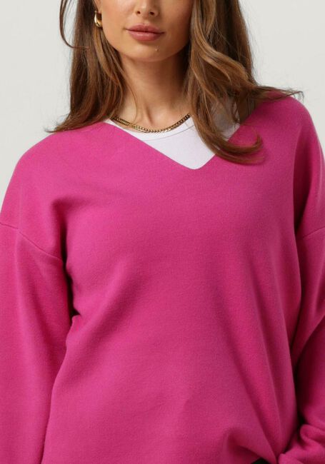 OBJECT Pull OBJREYNARD V-NECK PULLOVER E AW FAIR 23 en rose - large