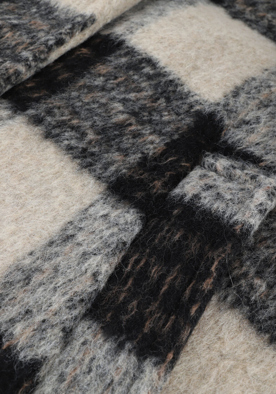 CO'COUTURE Manteau ESME OVERSIZE CHECK COAT en beige - large