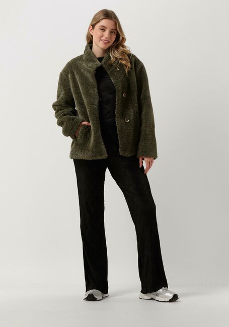 ANOTHER LABEL Manteau Teddy AVA JACKET en vert - large