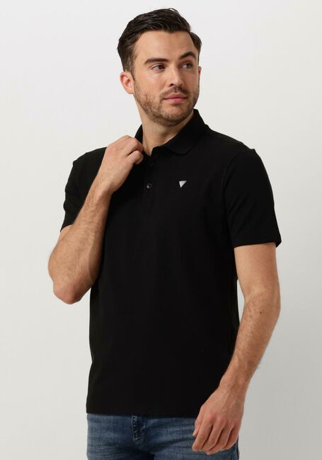 PURE PATH Polo PURE LOGO POLO WITH CHEST PRINT en noir - large