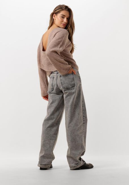 SECOND FEMALE Pull YMMA KNIT OPEN BACK en marron - large