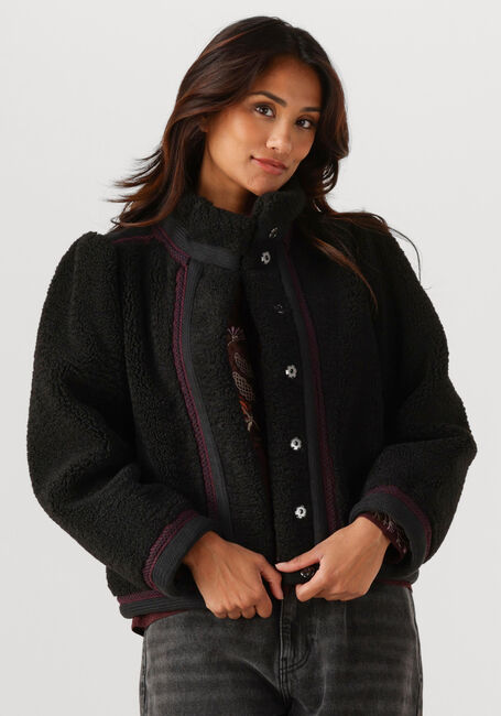 ANTIK BATIK Manteau Teddy SALLY JACKET en noir - large