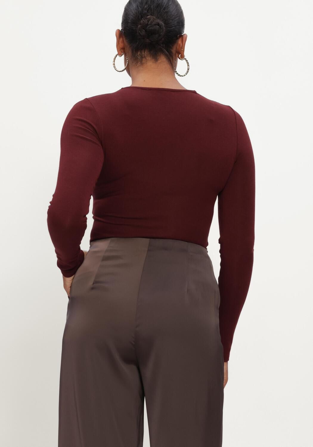 GRACE & MILA Haut TOP Bordeaux - large
