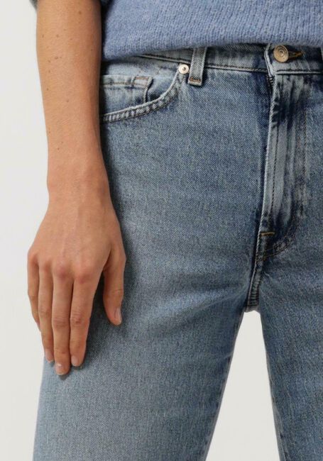 7 FOR ALL MANKIND Straight leg jeans TALL LOGAN STROVEPIPE HIGHER WITH UNROLLED HEM en bleu - large