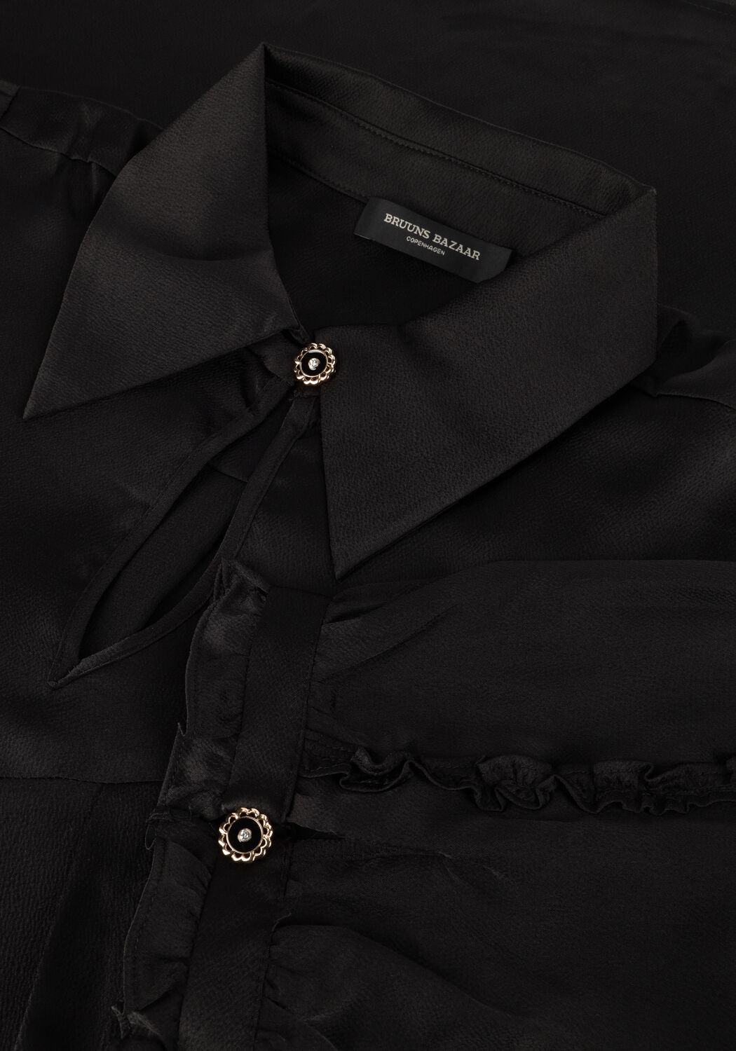 BRUUNS BAZAAR Mini robe TAMIA DRESS en noir - large