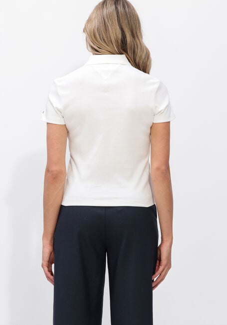 Witte TOMMY HILFIGER Polo GOLD BUTTON SLIM - large