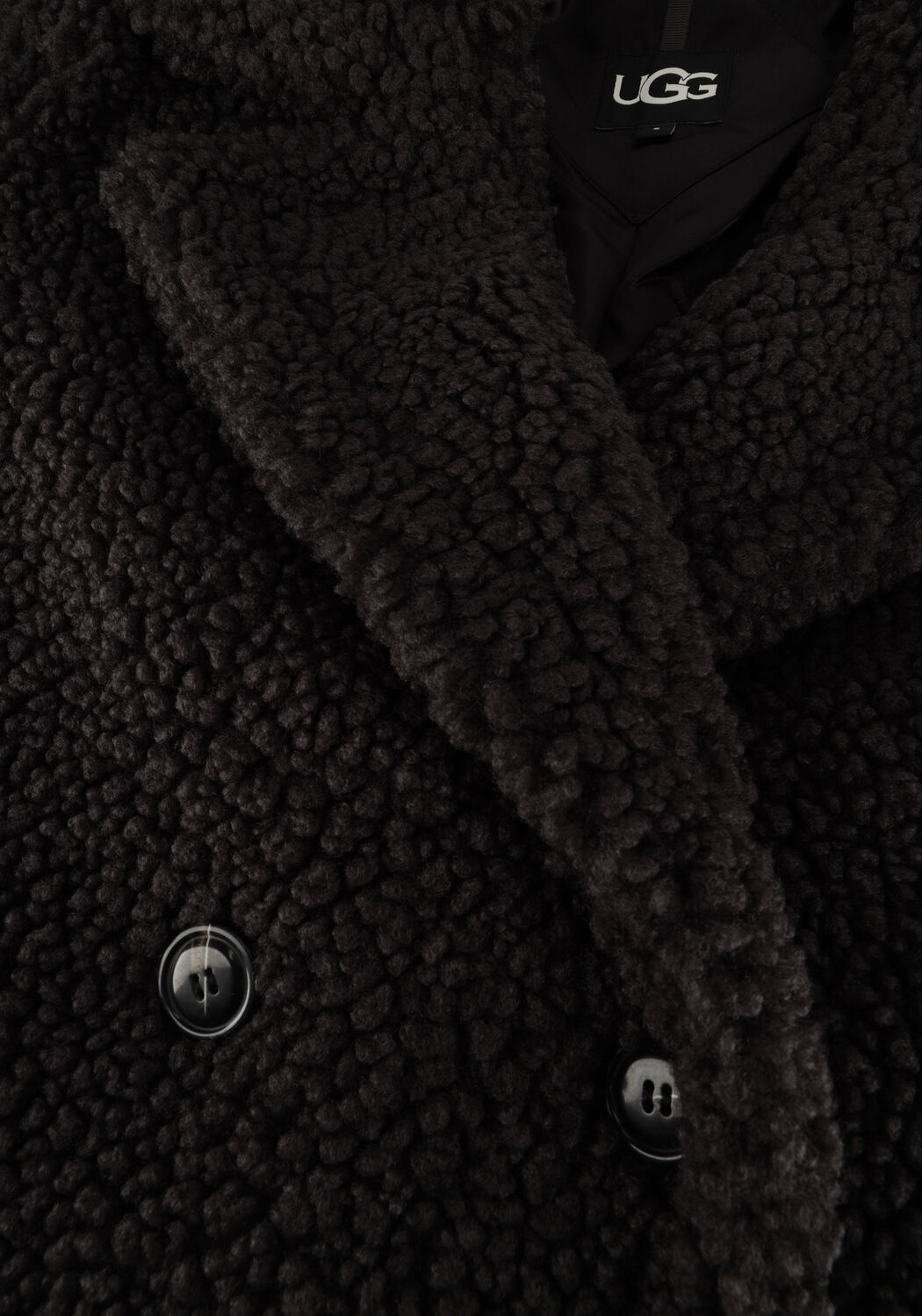 UGG Manteau Teddy GERTRUDE LONG TEDDY COAT en noir - large