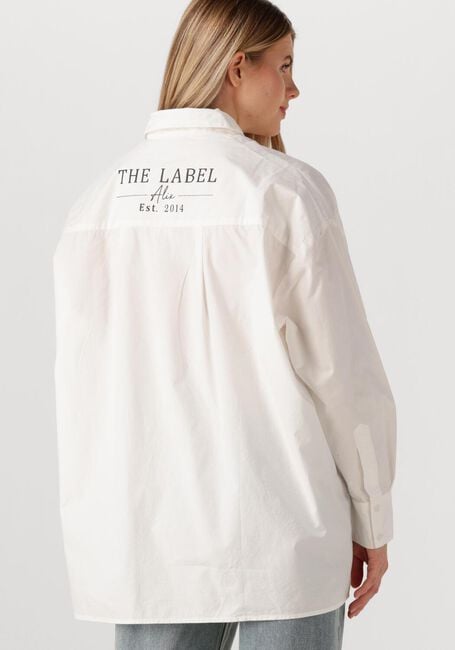 Witte ALIX THE LABEL  LADIES WOVEN OVERSIZED POPLIN BLOUSE - large