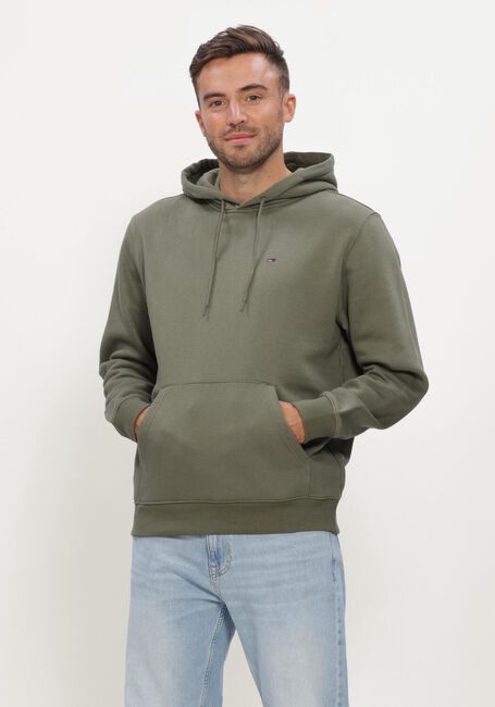 TOMMY JEANS Chandail TJM REG S FLAG HOODIE EXT Olive - large