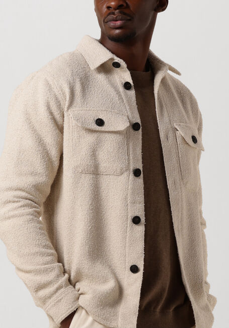 PROFUOMO Surchemise OVERSHIRT BOUCLE en beige - large