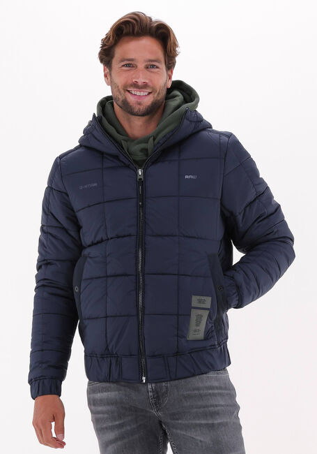 Blauwe G-STAR RAW Gewatteerde jas MEEFIC SQR QUILTED HDD JKT - large