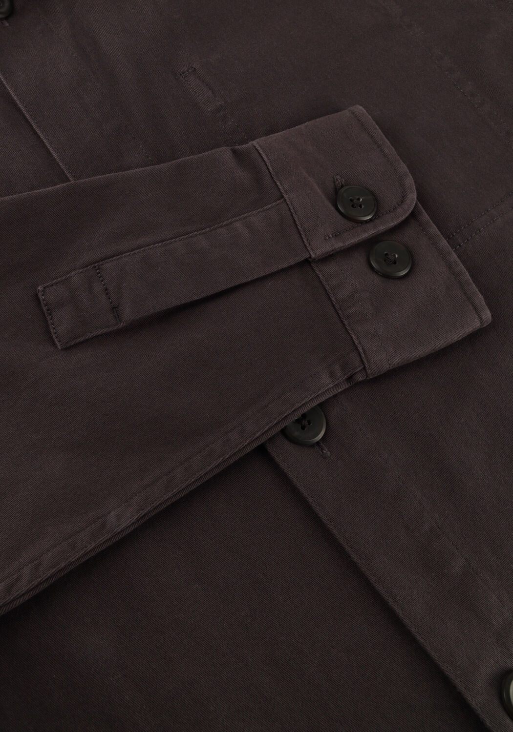 LES DEUX Surchemise LAYTON COTTON OVERSHIRT en marron - large