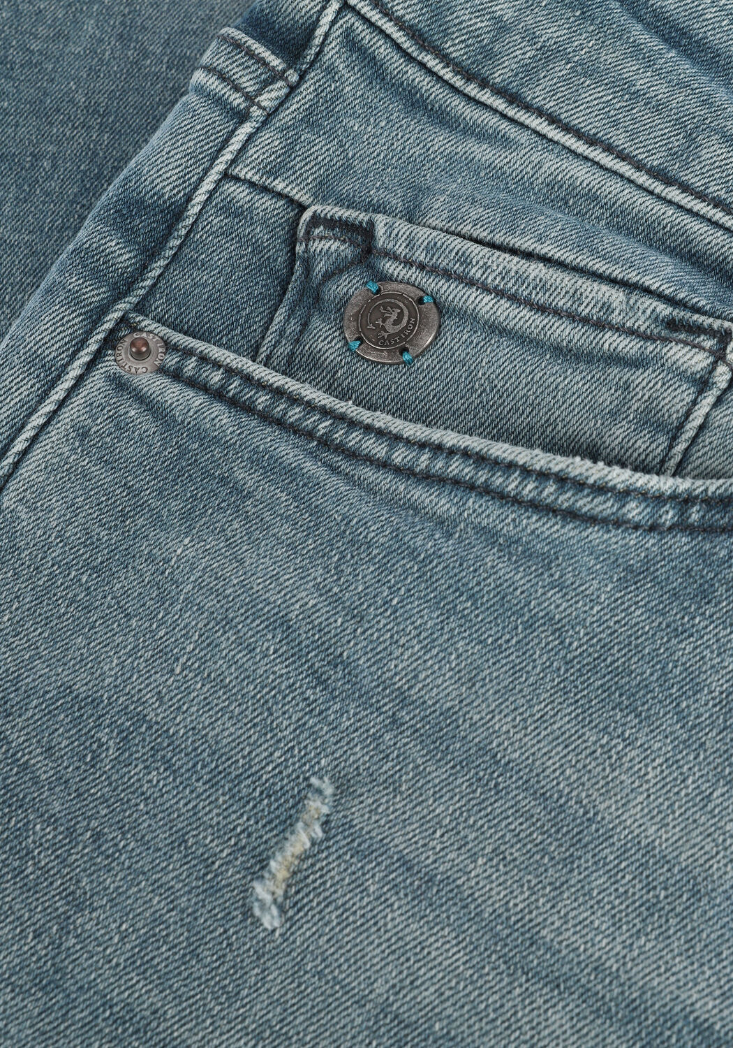 CAST IRON Slim fit jeans RISER SLIM GREEN CAST Bleu fonc&eacute; - large