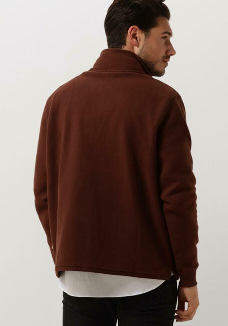 FORÉT Pull MOTION HALF ZIP en marron - large
