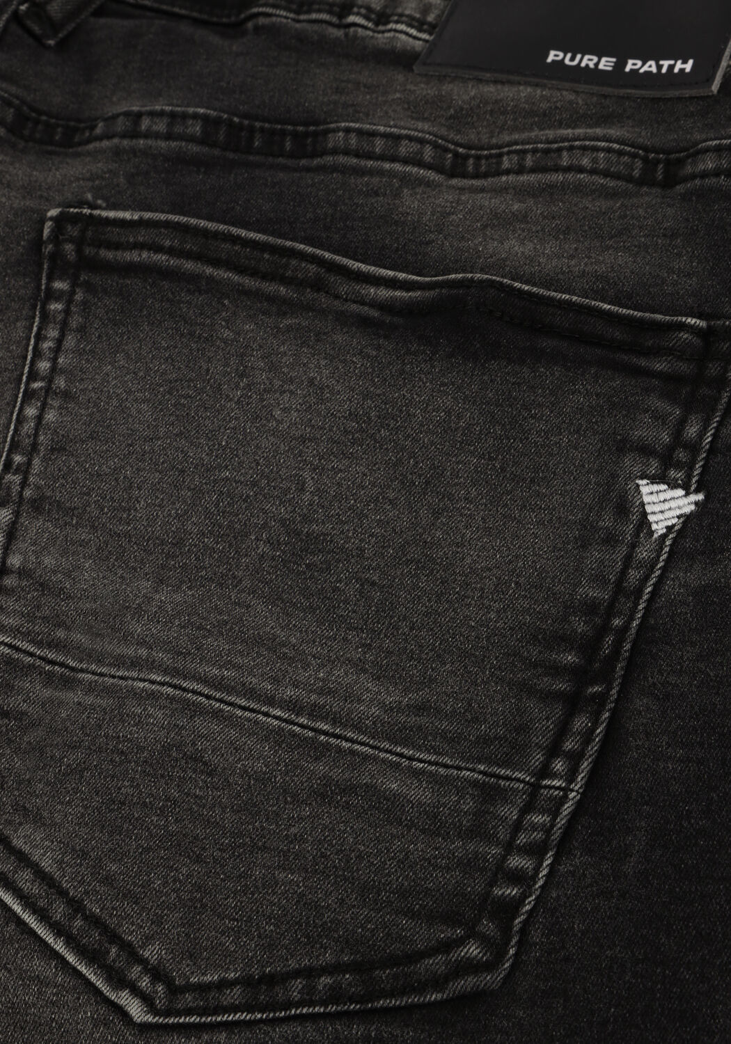 PURE PATH Pantalon courts THE MILES SLIM FIT DENIM SHORTS en noir - large