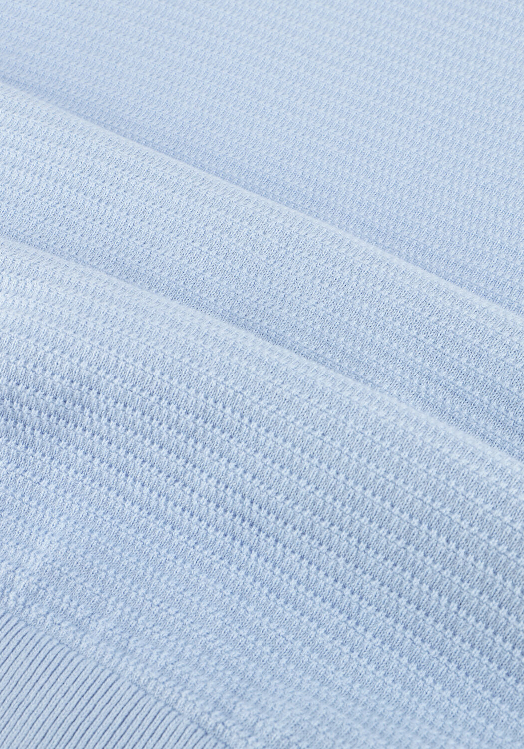 Lichtblauwe TOMMY HILFIGER Trui SEASONAL STRUCTURE CNECK - large