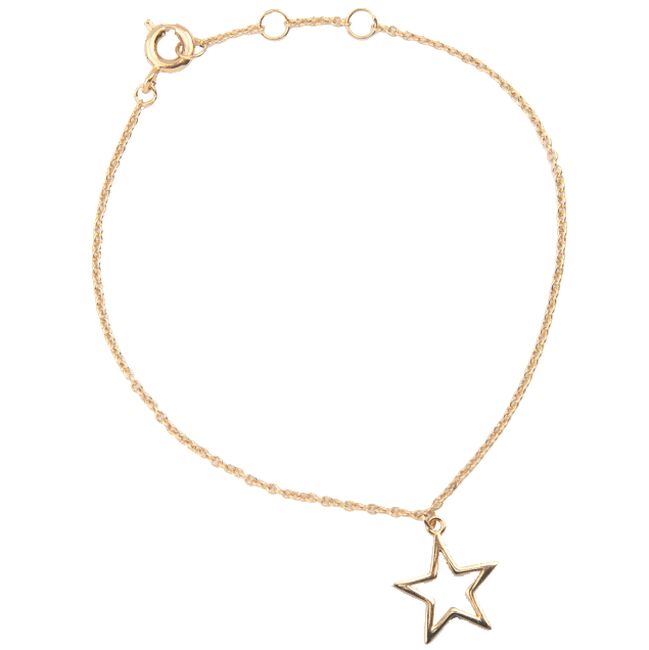ALLTHELUCKINTHEWORLD Bracelet SOUVENIR BRACELET STAR en or - large