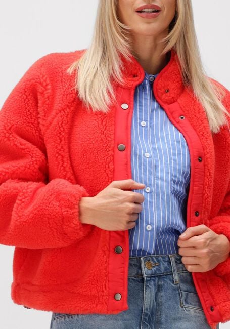 BY-BAR Manteau Teddy STEVE JACKET en rouge - large