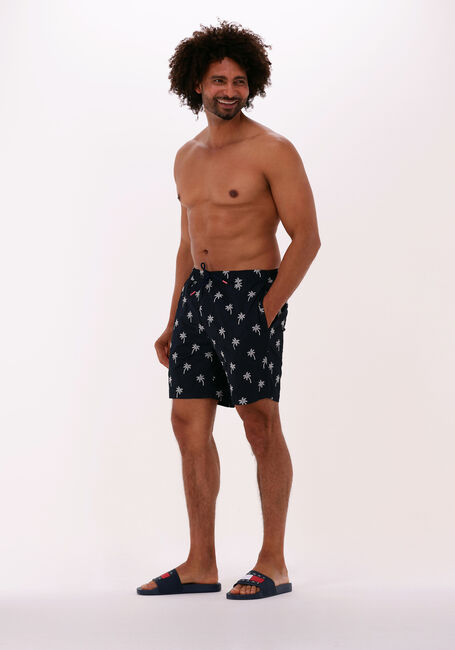 SCOTCH & SODA RECYCLED POLYESTER EMBROIDERED SWIMSHORT Shorts de bain en bleu - large
