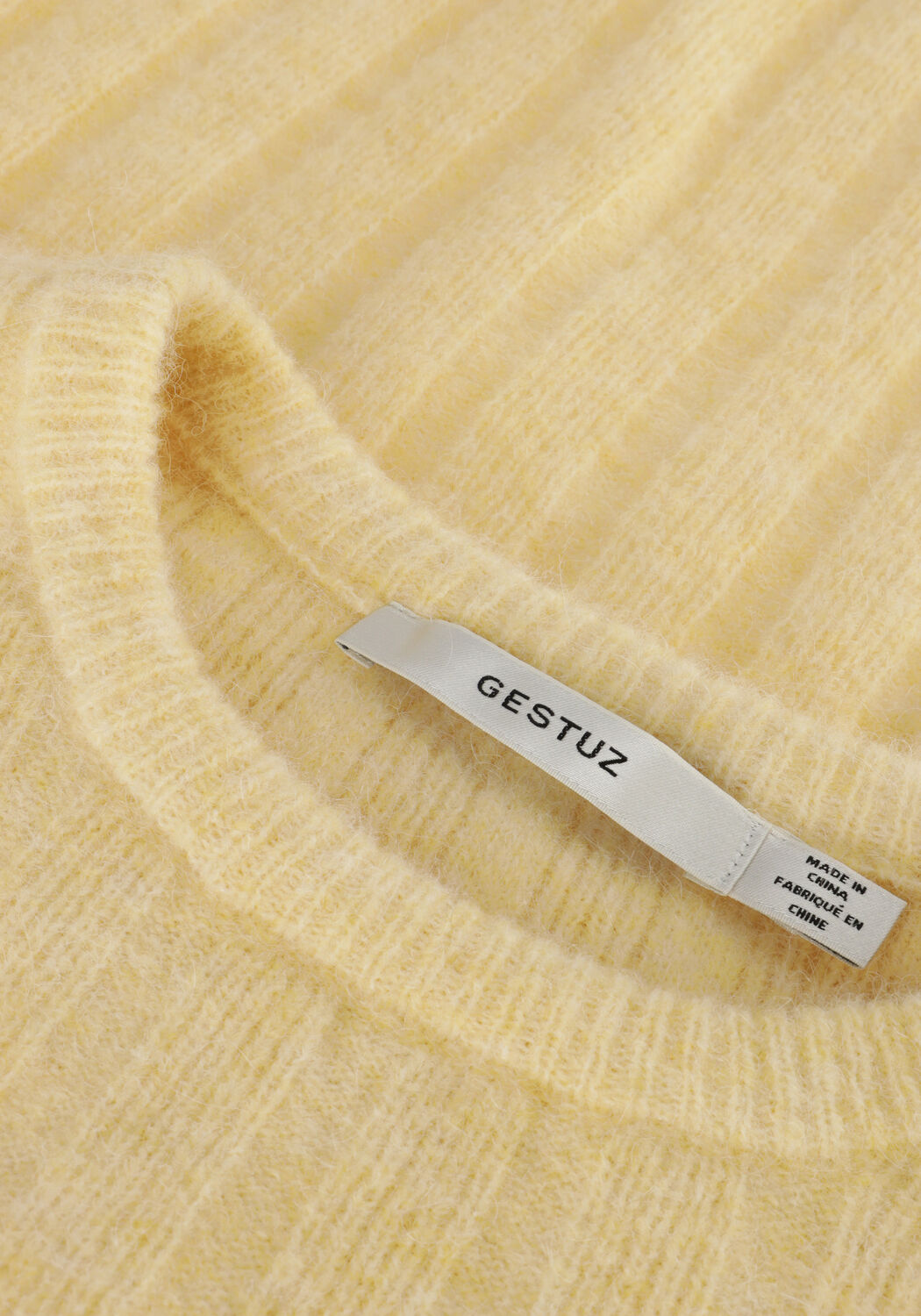 Gele GESTUZ Trui ALPHA TEE - large