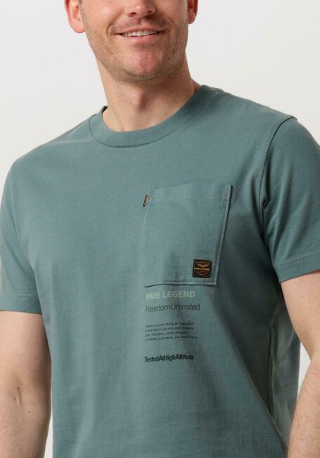 PME LEGEND T-shirt SHORT SLEEVE R-NECK PLAY SINGLE JERSEY en vert - large