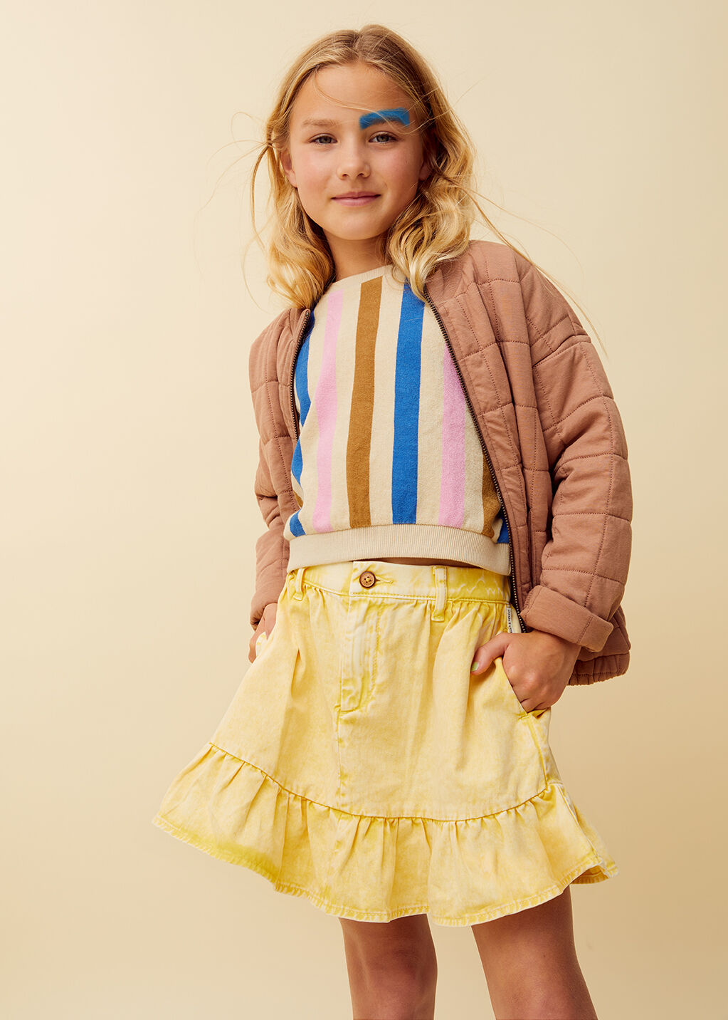 Sproet & Sprout Mini jurk DENIM PEPLUM SKIRT - large