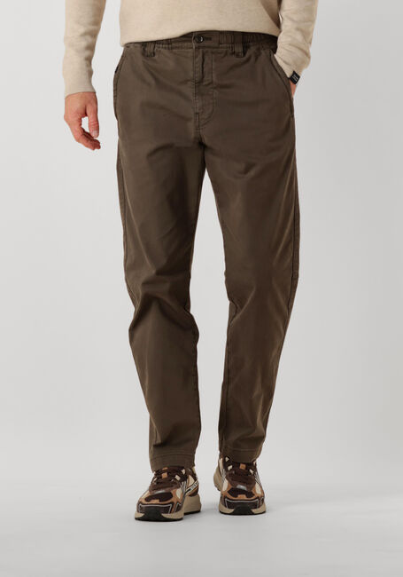 Bruine BUTCHER OF BLUE Joggingbroek TRISTAN SATEEN CHINO - large