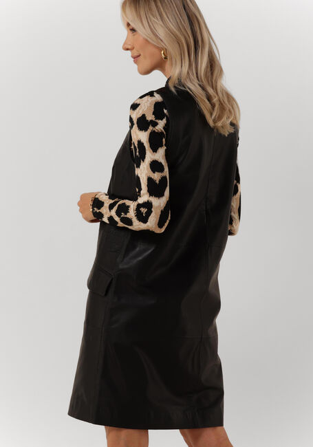 CO'COUTURE Mini robe PHOEBE V-SPENCER LEATHER DRESS en noir - large