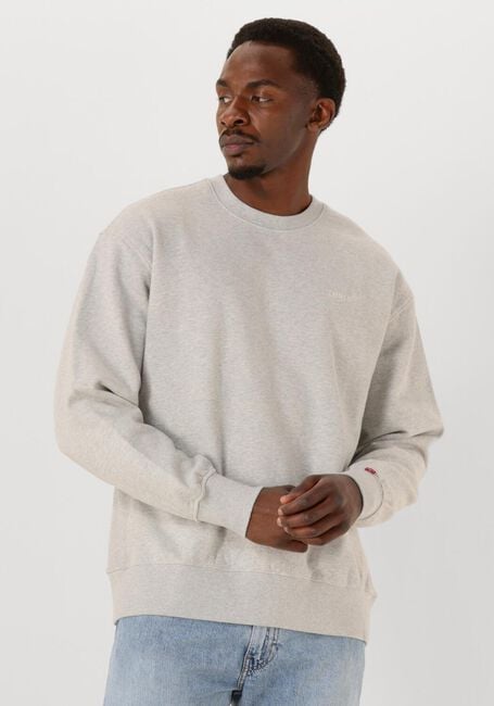 Lichtgrijze LEVI'S Trui AUTHENTIC CREW - large