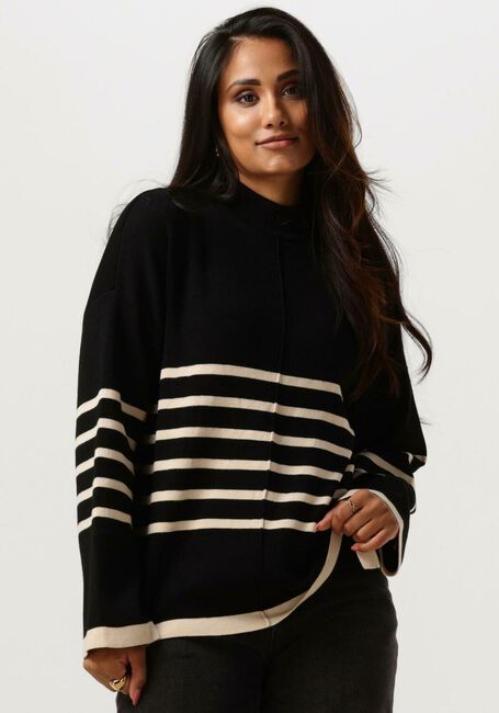 OBJECT Pull OBJROMIA L/S LONG KNIT PULLOVER en noir - large