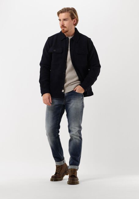 ANERKJENDT Surchemise AKLION BOILED WOOL OVERSHIRT Bleu foncé - large