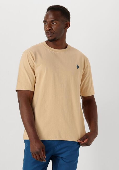 SHIWI T-shirt MEN FINN RELAXED T-SHIRT CORAL LOGO en beige - large