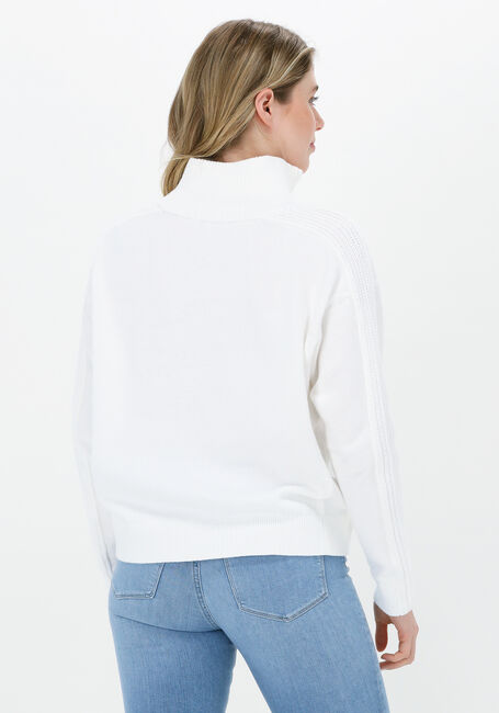 Gebroken wit TOMMY HILFIGER Trui ZIP-UP HIGH-NK SWEATER - large