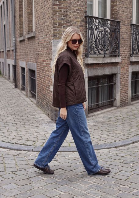MY ESSENTIAL WARDROBE Pantalon large MWREMMIE 174 HIGH BARREL en bleu - large
