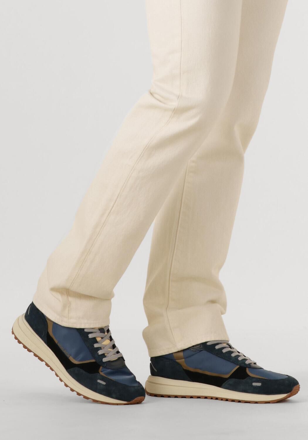 Blauwe WOOLRICH Sneakers RETRO SNEAKER MAN CAMOSCIO - large