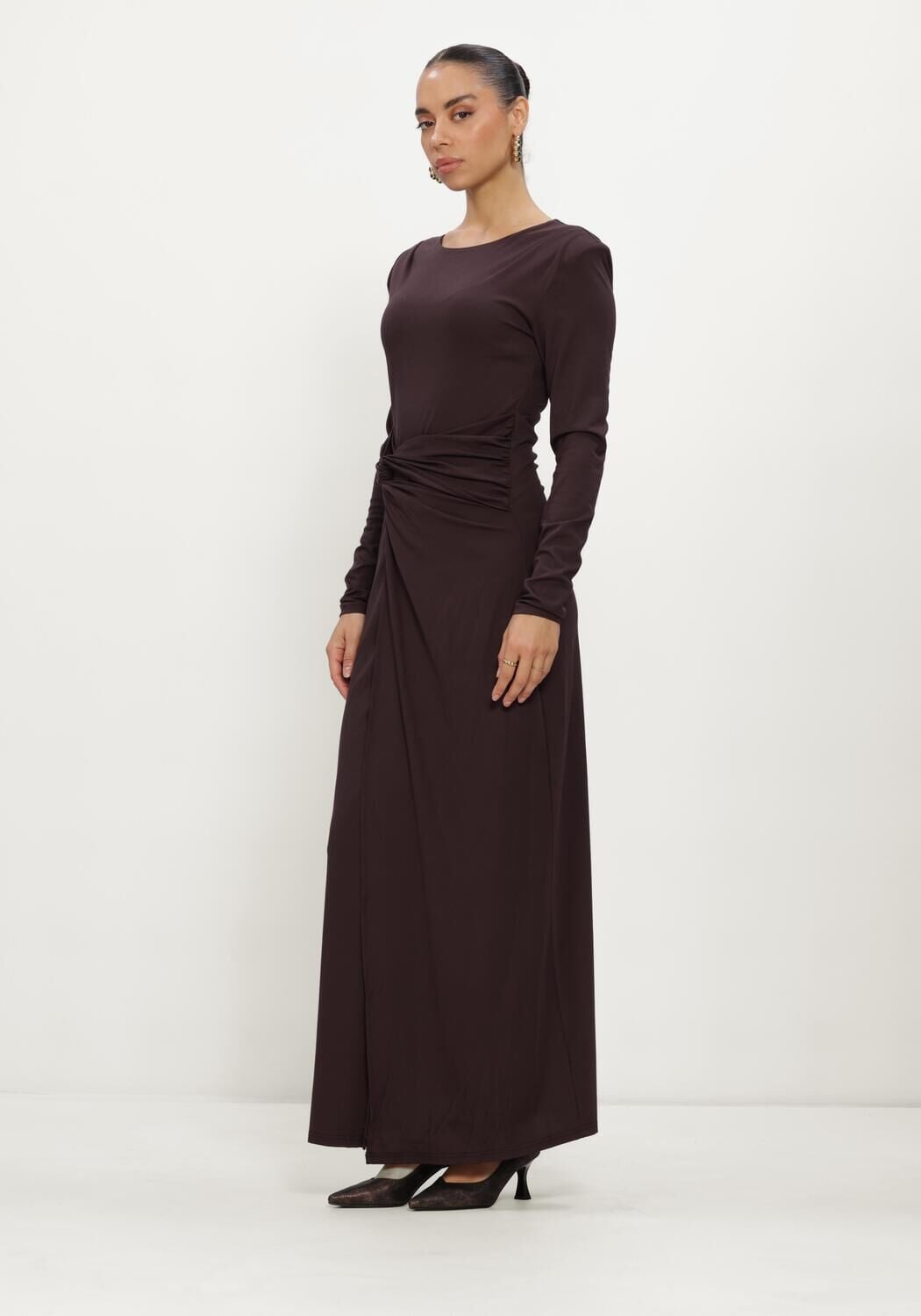 FREEBIRD Robe midi DONNE en marron - large